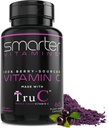 Smarter Raw Whole Food Vitamin C fromges, Premium Antioksis, Bioflavonoids & Polyols, 60 Vegan Capsules