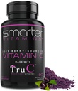 Smarter Raw Whole Food Vitamin C fromges, Premium Antioksis, Bioflavonoids & Polyols, 60 Vegan Capsules