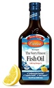 Carlson - The Very Finest Fish Oil, Special Edition, 1600 mg Omega-3s, Liquid Supplement, Norveç Fish Oil, Wild-Caught, Sustainable Sourced Liquid, Lemon, 500 mL (16.9 Fl Oz)