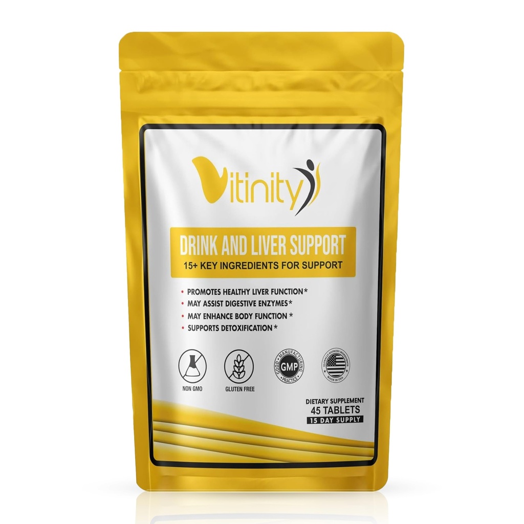 Anti Alcohol Drink Support Supplement - Craving Support,Liver Health,Reduce Alcohol Intake Formula - Kudzu,Milk Thistle Holy Basil,NAC Natural Detoxify,Gradual Reduction,Nutrient Replenisher - 15 Days