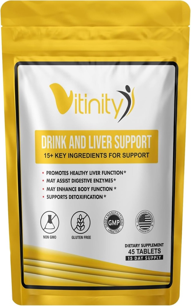 Anti Drink Support Supplement-15+Key Materialss for Craving Support,Liver Health,Kudzu, Milk Thistle,Holy Basil,DHM,All Natural Cleanse,Gradual Re,Nutrient Replenisher Tabletler (15 Gün)