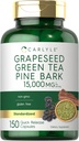Carlyle Grapeseed, Green Tea, Pine Bark | 15,000 mg | 150 Capsules | Non-GMO ve Gluten Free Supplement Supplement