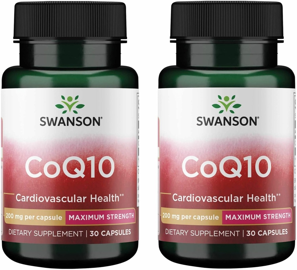 Swanson Coq10 200 Milligram 30 Capsules (2 Pack)