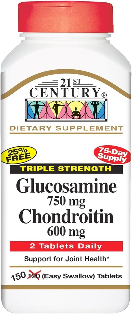 21St Century Triple Strength Glucosamin And Chondroitin - 150 Tablet
