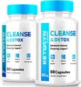 (2 Pack) Ketosyn Cleanse & Detox Capsules, Gelişmiş Kilo Kaybı için Ketosyn Pills, En Güçlü Keton Desteği Tamam, Keto Syn Internal Cleansing Pastillas Yorumlar (120 Capsules)
