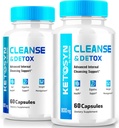 (2 Pack) Ketosyn Cleanse & Detox Capsules, Gelişmiş Kilo Kaybı için Ketosyn Pills, En Güçlü Keton Desteği Tamam, Keto Syn Internal Cleansing Pastillas Yorumlar (120 Capsules)