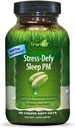 Irwin Naturals Stress-Defy Sleep PM - 50 Liquid Soft-Gels - Ισχυρός συνδυασμός 2-σε-1 με Ashwagandha & Melatonin - 25 εξυπηρετήσεις
