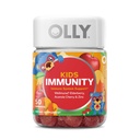 OLLY Παιδική Ανοσία Gummy, Ανοσολογική υποστήριξη, Wellmune, Elderberry, Βιταμίνη C, Ψευδάργυρος, Μασώμενα συμπλήρωμα, Cherry - 50 Count