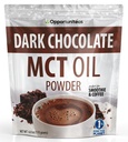 Opportuniteas MCT Oil Toz, Keto Creamer for Coffee, Drinks &Smoothies, Low Carb Keto Friendly, Boost Energy&Mental Focus, Supplement for Ketgen Diyet, Gluten Free&Non-GMO, Dark Chocolate 6