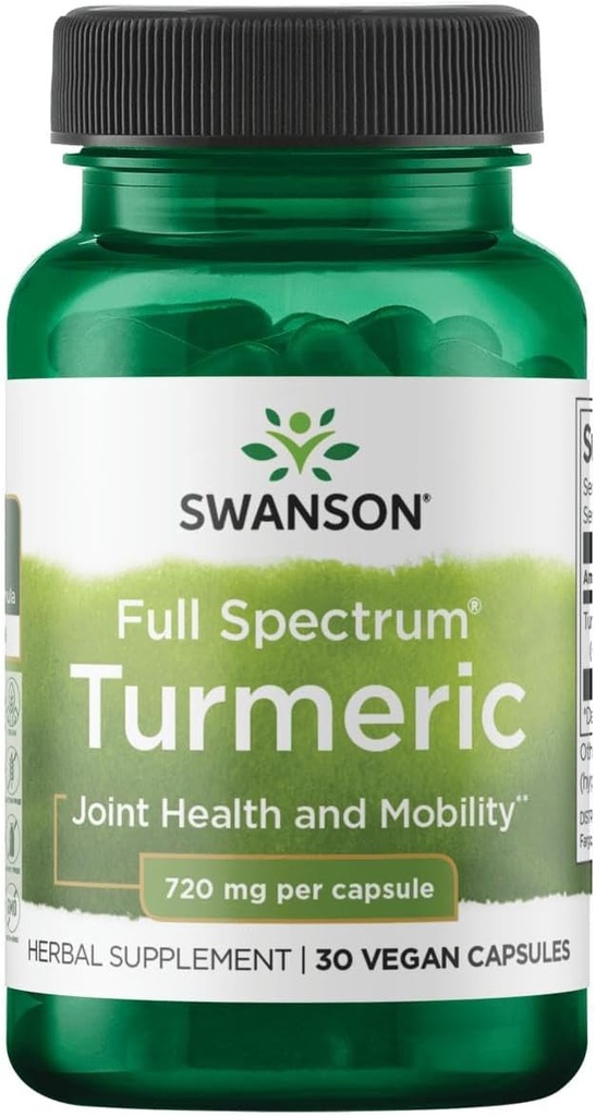 Swanson Turmeric 720 Milligrams 30 Κάψουλες