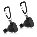 2 Adet Protein Toz Konteyneri, Protein Toz Seyahat Konteyneri, Protein Toz Konteyneri Go, Pre Workout/Gym Supplemen Videosu (Black, 50 ml)