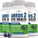 NEW AGE AREDS 2 Eye Vitamins - Lutein, Zeaxanthin, Bilberry, Astaxanthin Mineral Vizyon Tamam - 180 Count Count