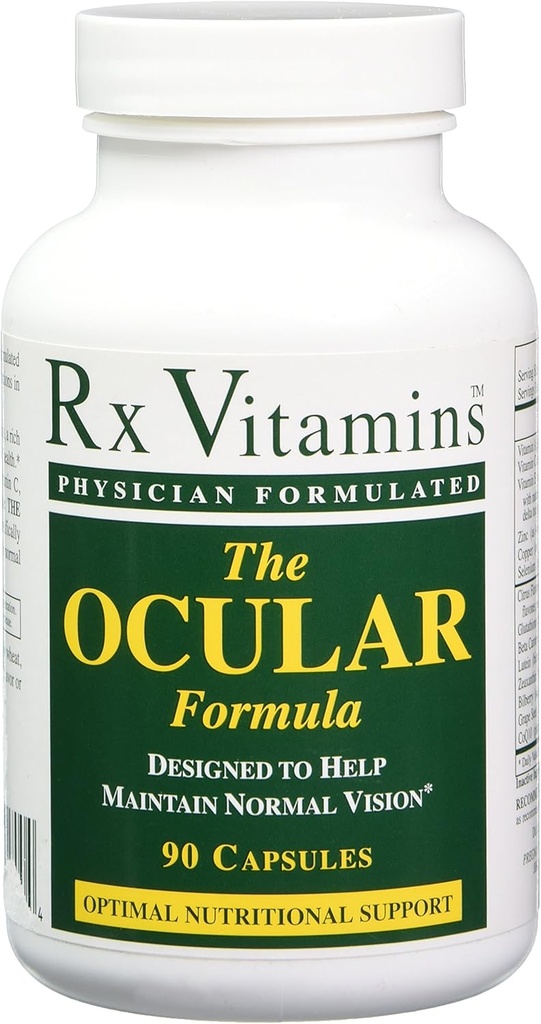 Rx Vitaminleri Ocular Formula Diyet Supplement, 90 Capsules