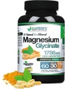 Magnezyum Glycinate 1786 mg - Temel Mineral bileşikleri - Yüksek Absorpsiyon - Gluten Free