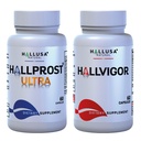 Hallusa Natural Hallprost Ultra & Hallvigor 120 Cap - Συμπλήρωμα διατροφής για άνδρες - Pygeum, Σπόροι κολοκύθας, Φόρμουλα Prostate - Συμπληρώματα ενέργειας