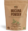 MB Herbals Mucuna Pruriens Toz | 8 oz (0.5 lb) | Beyaz Mucuna Tohum Toz | 100% Saf & Natural, Non-GMO, Vegan Herbal Supplement