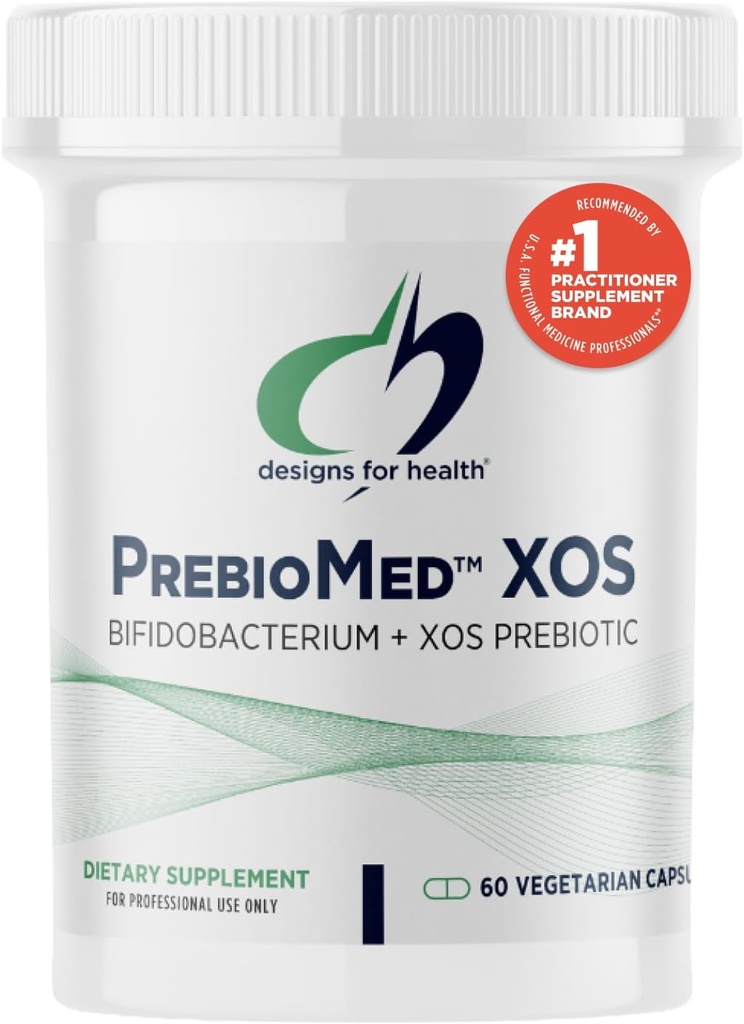 Sağlık PrebioMed XOS için tasarımlar - Prebiyotik + Probiyotik Meeting with 10 Milyar CFU Bifidobacteria - Yetişkin Probiyotik Supplement to Support Digestion + Health Gut (60 Capsules)