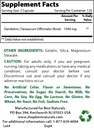 En İyi Doğallar Dandelion Root 520 mg & Ashwagandha Çeviri 500 Mg