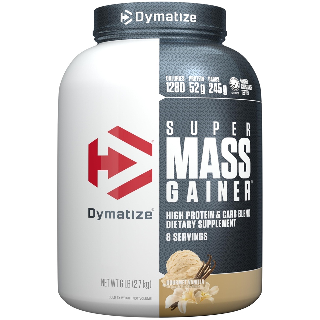 Super Mass Winer protein Toz, Gur Vanilla, 52g proteini, 1g Kreories, 10.7g BCAAs, 245g Carbs, Contains Whey protein Toz, Isolate ve Casein (8 hizmet)
