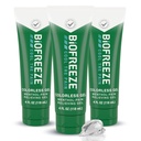 Biofreeze Pain Reliver Gel για γόνατο, λαιμό, ισχίο, αρθρώσεις, ώμος, & απλή πλάτη, Αρθρίτιδα Πόνος Reliever, πληγή μυών ανακούφιση, άχρωμο menthol Gel 4 fl Oz (πακέτο του 3)