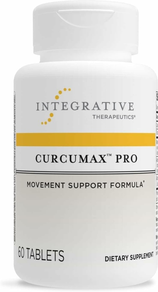 Bütünleştirici Tedaviler Curcumax Pro - Erkekler ve Kadınlar için Sağlıklı Hareket Tamam - Destekler Occasional Discomfort Associated with Overuse* - Dairy-Free & Vegan - 60 Tabletler (30 hizmet)