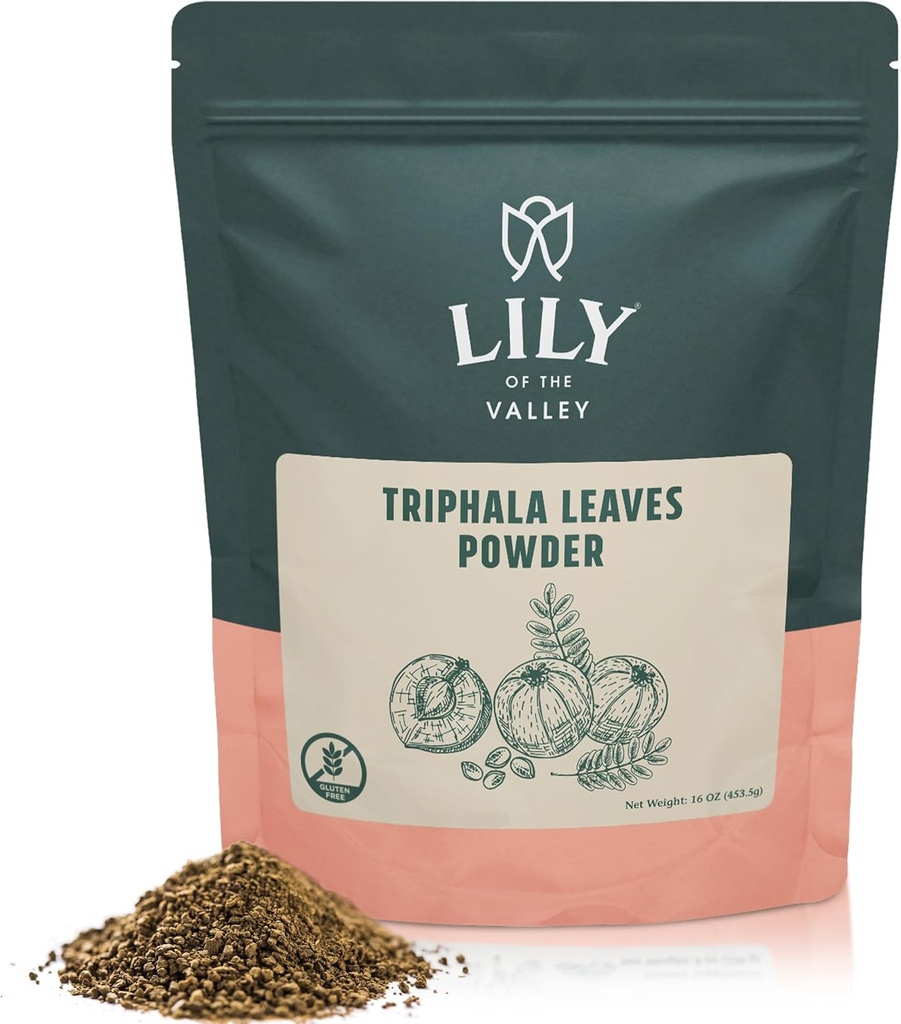 VALLEY Triphala Tozu - Amla, Haritaki & Bibhitaki Mix - Hindistan'dan Kaynaklandı - Vegan & Gluten-Free - Resealable Pouch (4oz, 113g)