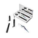 Lashify Control Kit - Complete DIY Eye Lash Starter Set - Amplify Gossamer Black 10mm, 12mm, White Travel Case, Petite Wand