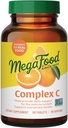MegaFood Kompleksi C - Vegan Immune Support Supplement with Vitamin C 250 mg, Made with Real Food Including Orange, Cranberry & Brown Rice, Gluten-Free, Kosher - 90 Tablet, 90 Hizmet