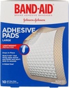 Band-Aid Brand Tru-Stay Yapıştırıcı Pads, Yara Bakımı ve Koruma için Büyük Yıkamalar, Büyük Boyut, 10 ct ( Pack of 4)