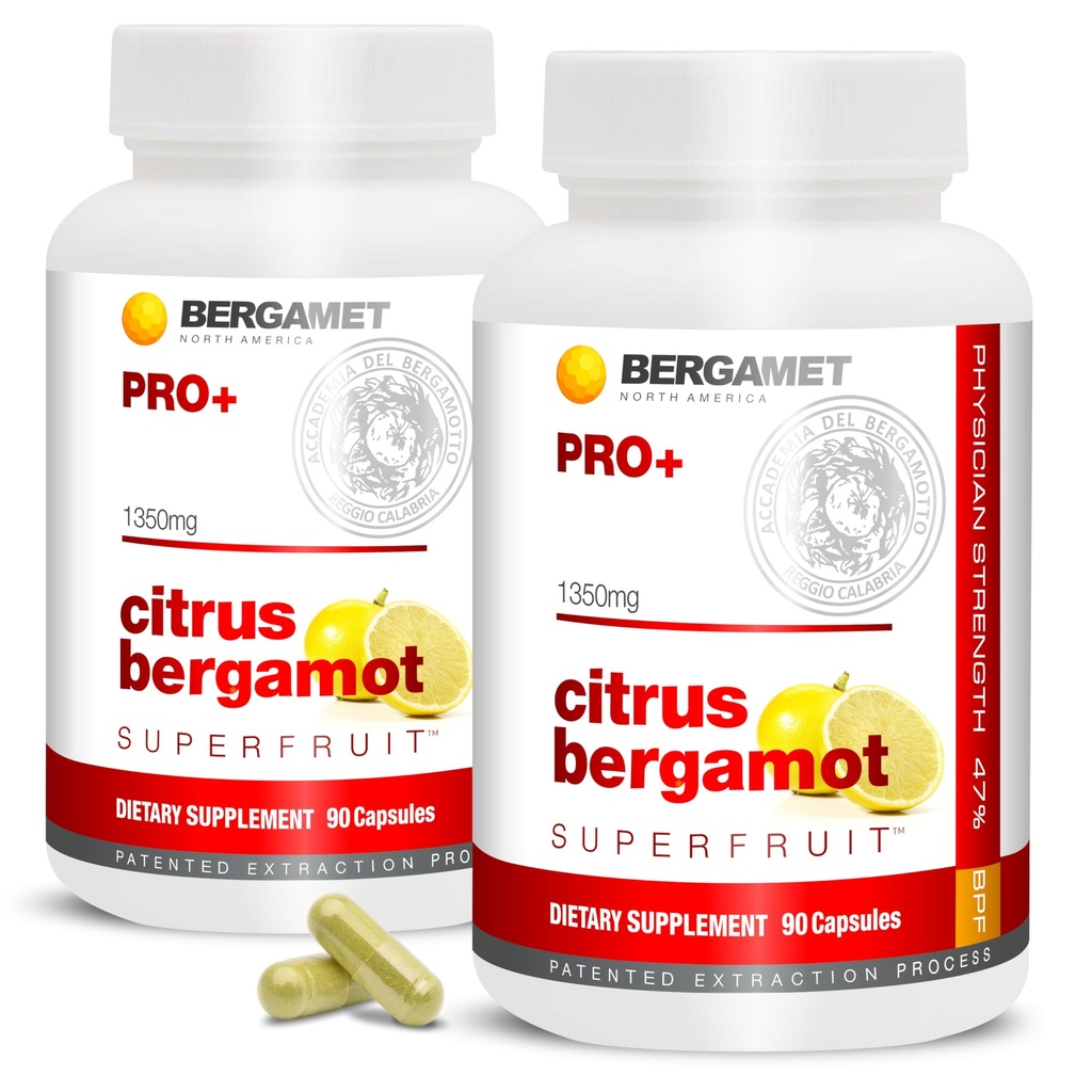 Citrus Bergamot SuperFruit PRO+ with Olive Leaf Extract - % 47 BPF -% 80 Polyols - hizmet başına 675 mg - Dünyas Güçlü - ABD'de Gerçekleştirilmiş - 180 Caps