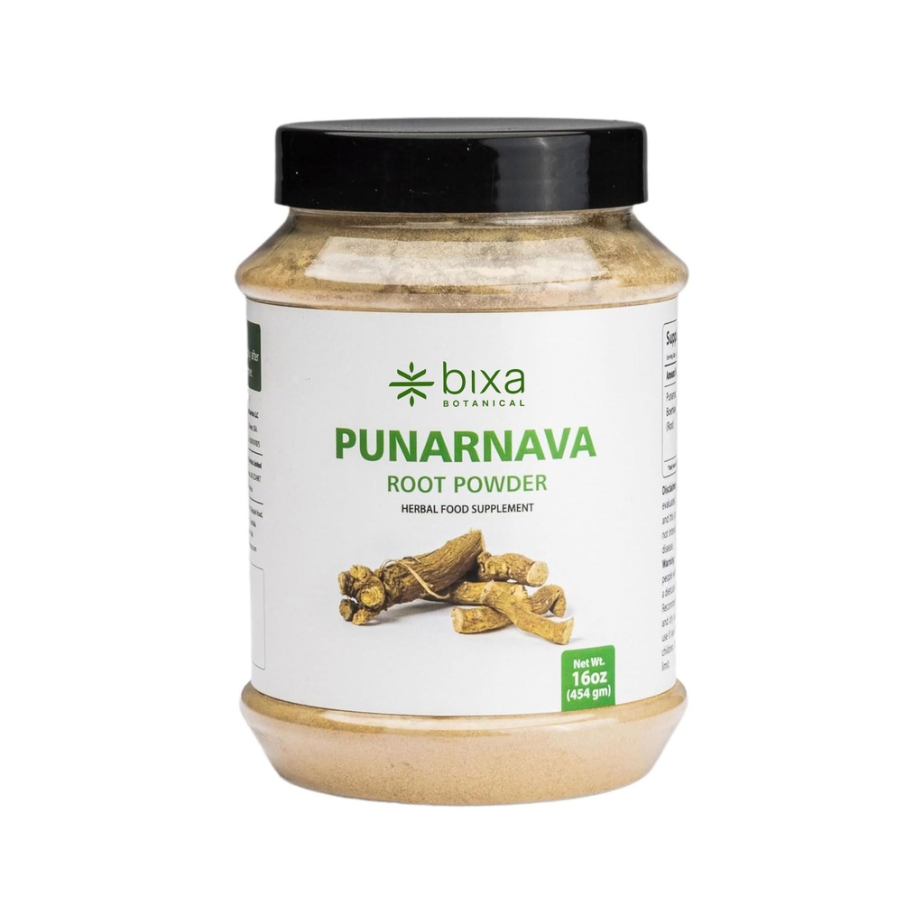 Bixa BOTANICAL Punarnava Toz, Boerhavia Diffusa – Destekler Kidney Detox ve Liver Health – Steam Tedavi Edildi, Vegan, Non-GMO,% 100 Saf Ayurvedic Herbal Supplement, 16 Oz