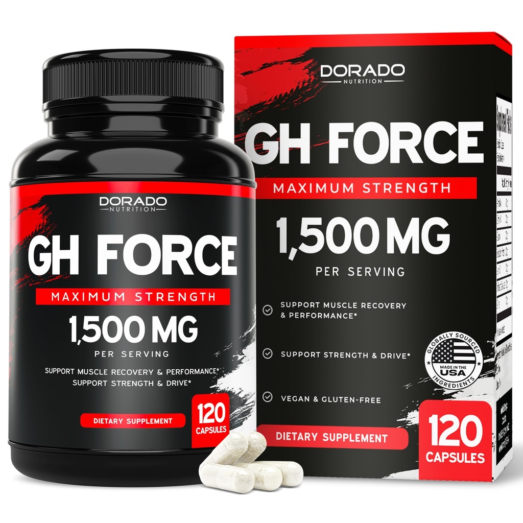HGH Erkekler ve Kadınlar için Supplements (120 Kont) 1500 mg Destek Kas Büyüme ve İnsan Büyüme Hormonlarının Sağlıklı Düzeyleri - Erkekler için Sağlıklı Kas ve Kurtarmayı Destekleyin - ABD Made