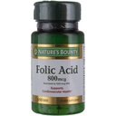 Nature's Bounty Folic Acid Supplement, Supports Cardiovascular Health, 800mcg, Multi, No Flavour,750 Kont, 3