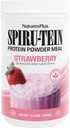 NaturesPlus SPIRU-TEIN, Strawberry - 2.4 lb - Plant-Based Protein Shake - Non-GMO, Vegetarian, Gluten Free - 32 Hizmet