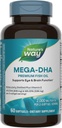 Nature's Way Mega-DHA Premium ιχθυέλαιο, υποστηρίζει λειτουργία ματιών και εγκεφάλου*, Ωμέγα-3, 2.000 ιχθυέλαιο mg ανά 2-Softgel υπηρεσία, 60 Softgels (συσκευασία Μαΐου Vary)