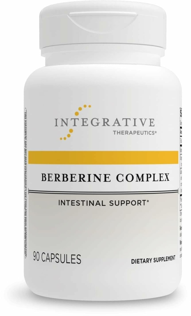 Bütünleştirici Tedaviler Berberine Kompleksi - Digestive & Gut Health Supplement* - Vegan, Gluten-Free & Dairy-Free - 90 Capsules (45 Hizmet)