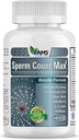 Amerika Medic & Science Sperm Count Max (60 Capsules) | Erkek Fertness Tamam | Fibers Sperm Kont and Reproductive Health | Prenatal Vitamins for Men | with çinko, CoQ10, Vitamin C, B2, and B12