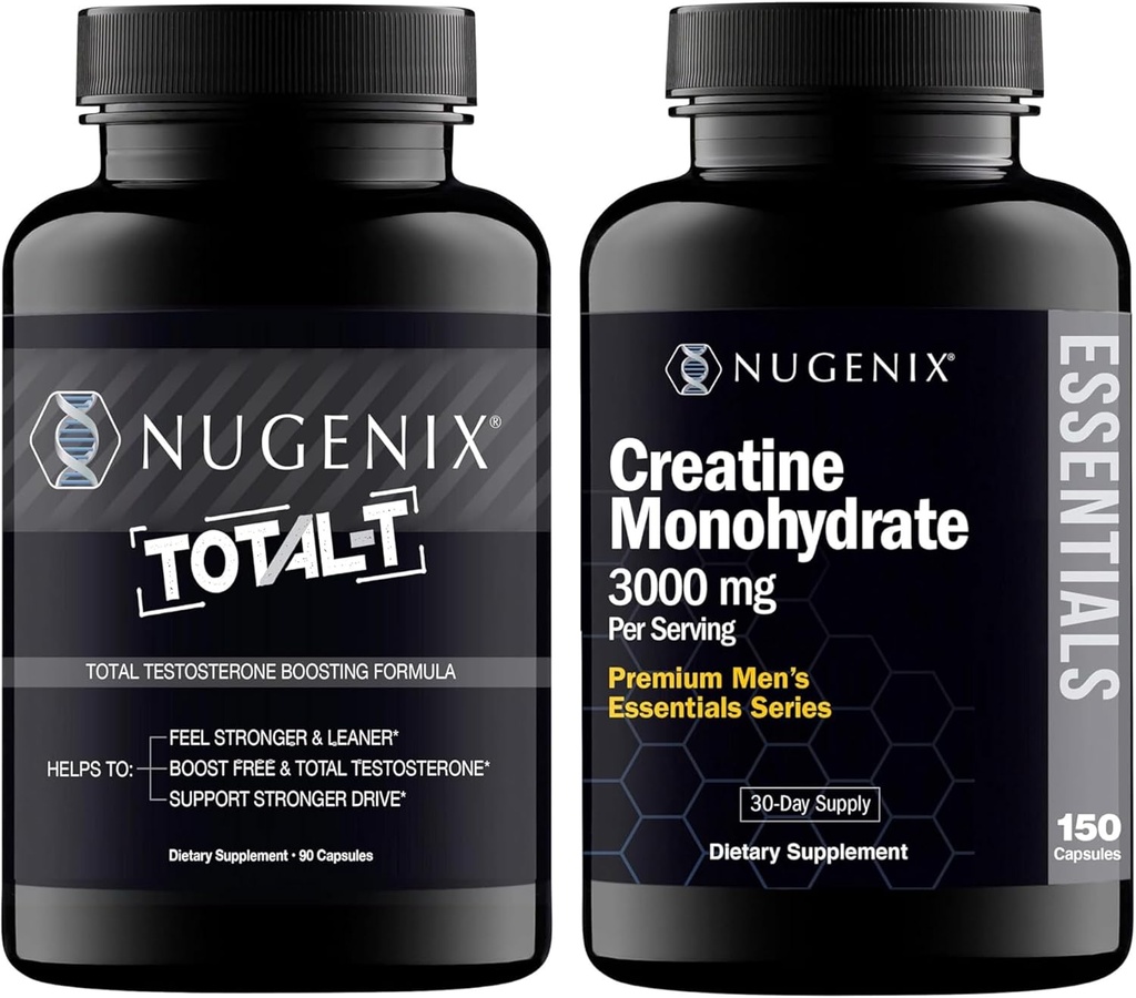Nugenix Essentials Cytine Monohidrat ve Erkekler için Total-T testosteron ATM