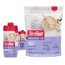 SlimFast High protein Vanilla Sche- 12 Vanilla High Protein Meal Yenileme Shakes (20g Protein) 26 Vanilla Yüksek Protein Toz Mix (20g Protein)