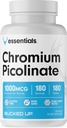 Bucked Up Chromium Picolinate 1000 Live Per Service, Bucked Up Essentials (180 Hizmet, 180 Tablet)