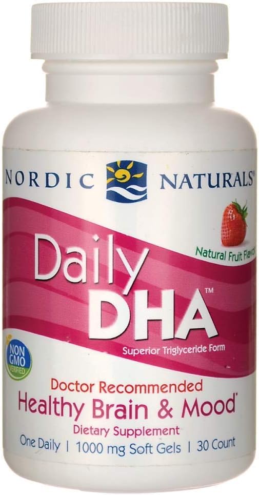Nordic Naturals - Daily DHA, Sağlıklı Beyin ve Mood Desteği, 30 Soft Gels