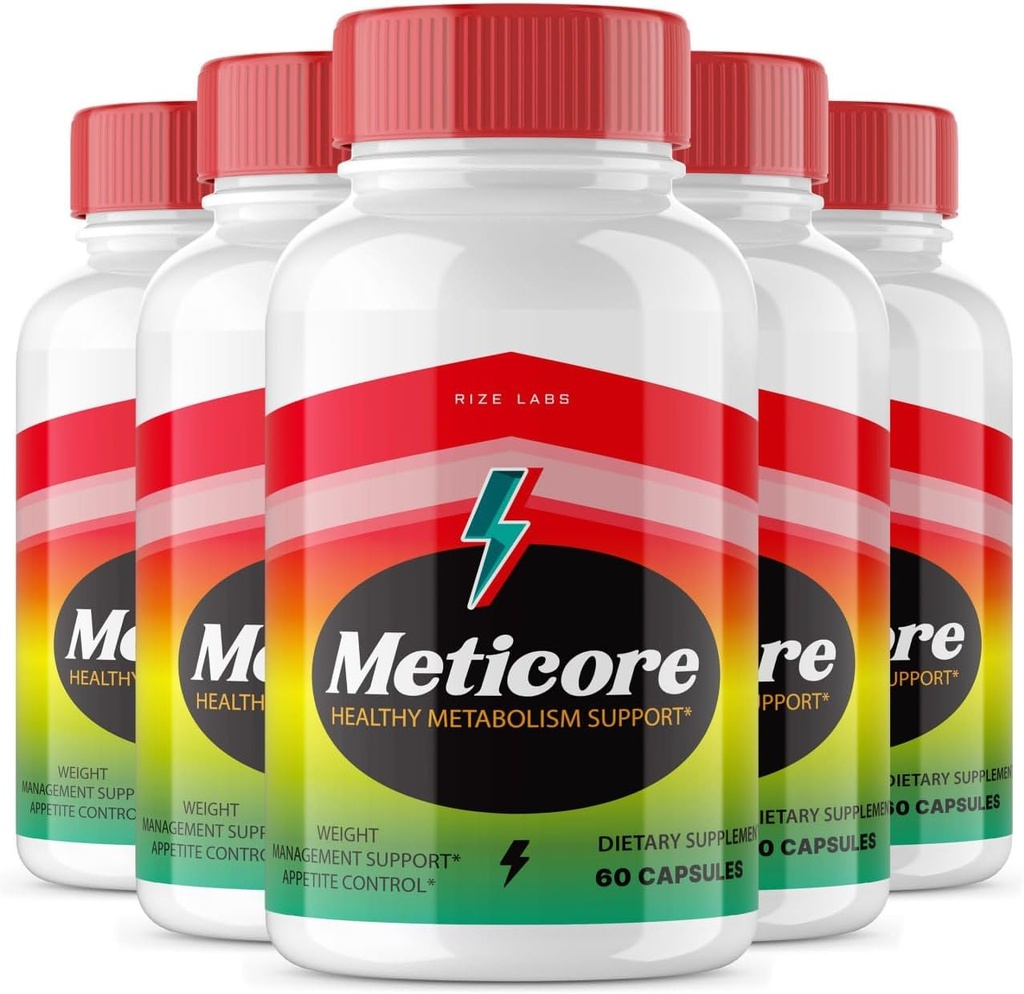 rize labs - Συμπλήρωμα απώλειας βάρους Meticore, κάψουλες ολικής ευεξίας σώματος, χρησιμοποιείται για να ξεκλειδώσει το μονοπάτι για μια πιο υγιή ζωή, για ένα σχήμα Leaner (300 κάψουλες)