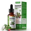 Graviola Soursop Bitters Υγρές σταγόνες με βιταμίνη C, D3, B6, 5000mg εκχύλισμα φρούτων και φύλλων Soursop + 10 Bitter Botanicals για ανοσοϋποστήριξη Digestive Health Antioxidant Boost丨Non-GMO Vegan 2 Fl Oz