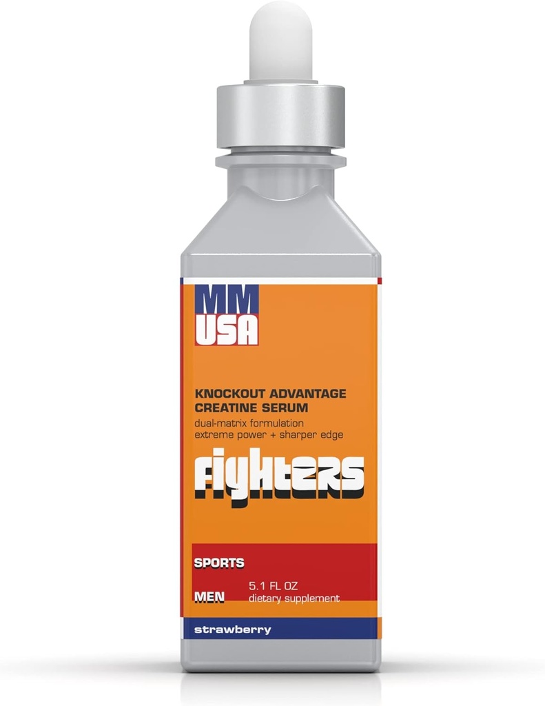 MMUSA Fighters Kreatine Serum: Boxing için Güçlü, Güç ve Enerjiyi Güçlendirmek. Stamina & Muscle Build. MSM ile paketlendi, Amino asitler, Vitaminler ve Glucosamine. Ortak Koruma. Strawberry, 5.1 Fl Oz