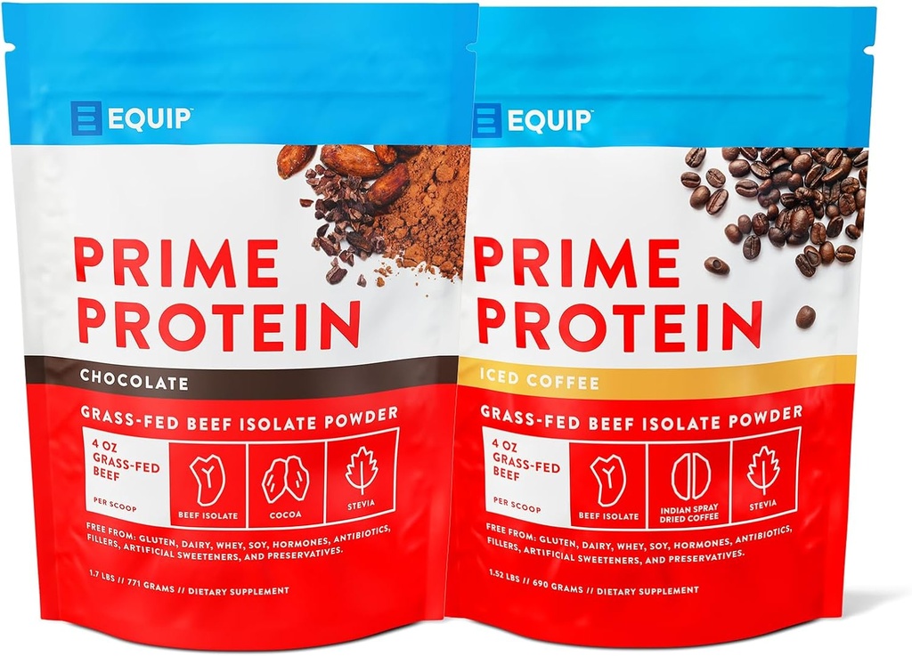 Equip Gıdaları Prime Protein Toz Çikolata ve Prime Protein Toz Buzlu Kahve
