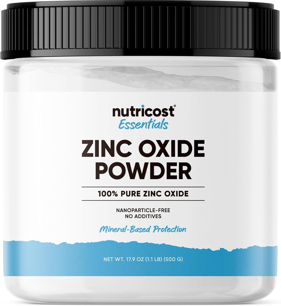 Nutricost çinko Oksit Toz (500 Grams)% 100 Saf, Hiçbir katkı - Vegan, Non-GMO, Nutricost Essentials