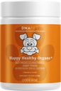 Happy Healthy Organs & Glands Supplement for Dogs, Freeze-Dried Raw Grass-Fed Beef Heart Kidney Spleen Pancreas Bone Marrow, Bovine Thymus Multi Organ Powder, Canine Vitamins, 3 oz