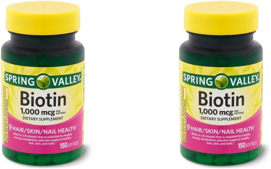 Spring Health Spring Valley Biotin 1000 Mcg 300 (2x150) Sağlıklı Cilt, Saç ve Çiçeğiniz + Vitamin Rehberiniz©
