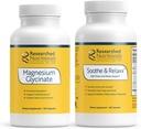 Ερευνημένα Διατροφικά Soothe & Relax Bundle with Magnesium Glycinate - Υψηλή απορρόφηση Μαγνήσιο + Mind & Muscle Support*