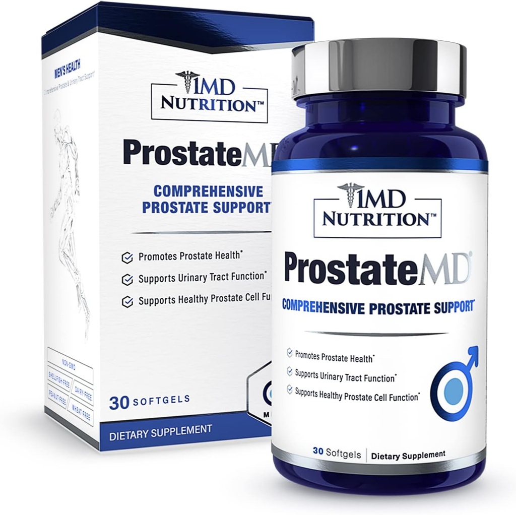 1MD Beslenme ProstateMD Saw Palmetto Prostate Support Supplement - Urinary Tract ve Frequent Banyo Urges | 30 Day Supply